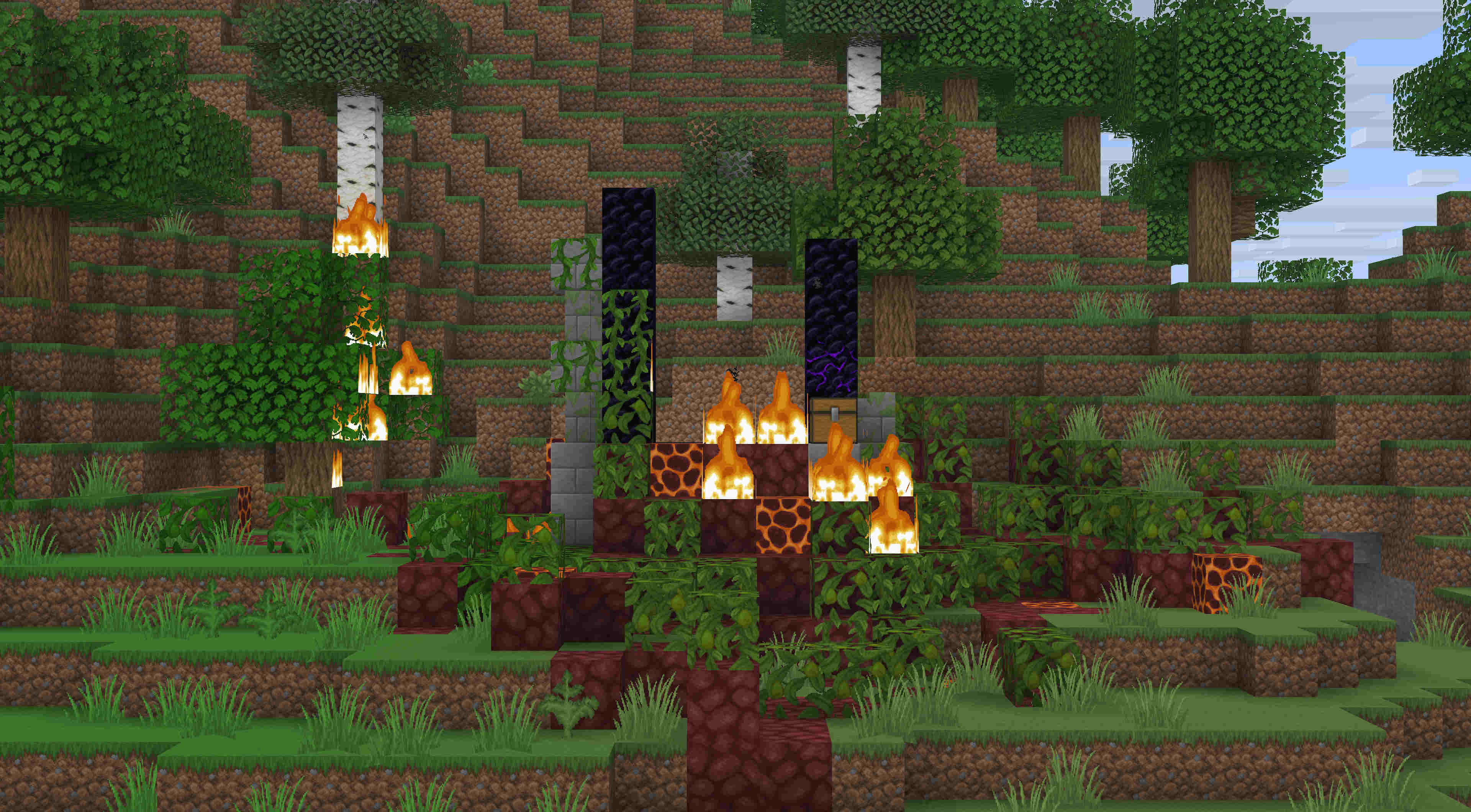 Minecraft Spleef arena gameplay on SideProjectMC